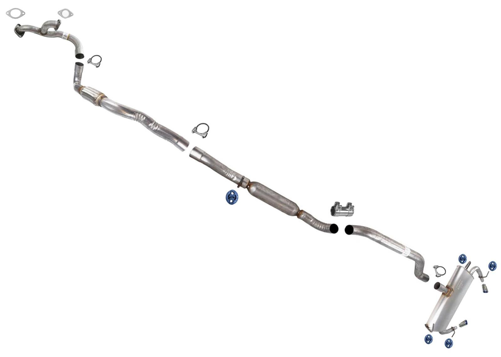 Flex Pipe Resonator Pipe Muffler Exhaust for Dodge Avenger 11 2012 2013 2014 3.6