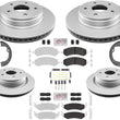 Front & Rear Coated Brake Rotors Brake Pads & Shoes For RAM 1500 Classic 2019-24