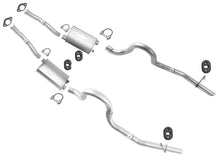 Made in USA OE Style Dual Exhaust System For 1986 1987 1988 1993 Ford Mustang GT