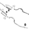 Made in USA OE Style Dual Exhaust System For 1986 1987 1988 1993 Ford Mustang GT