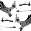 Lower Control Arms W/ Ball Joints Tie Rods & Links For Honda CR-V 2023 2024 Gas