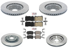 F&R Coated Front Disc Brake Rotors Pads For Audi Q5 2013-2017 with 345MM Rotors
