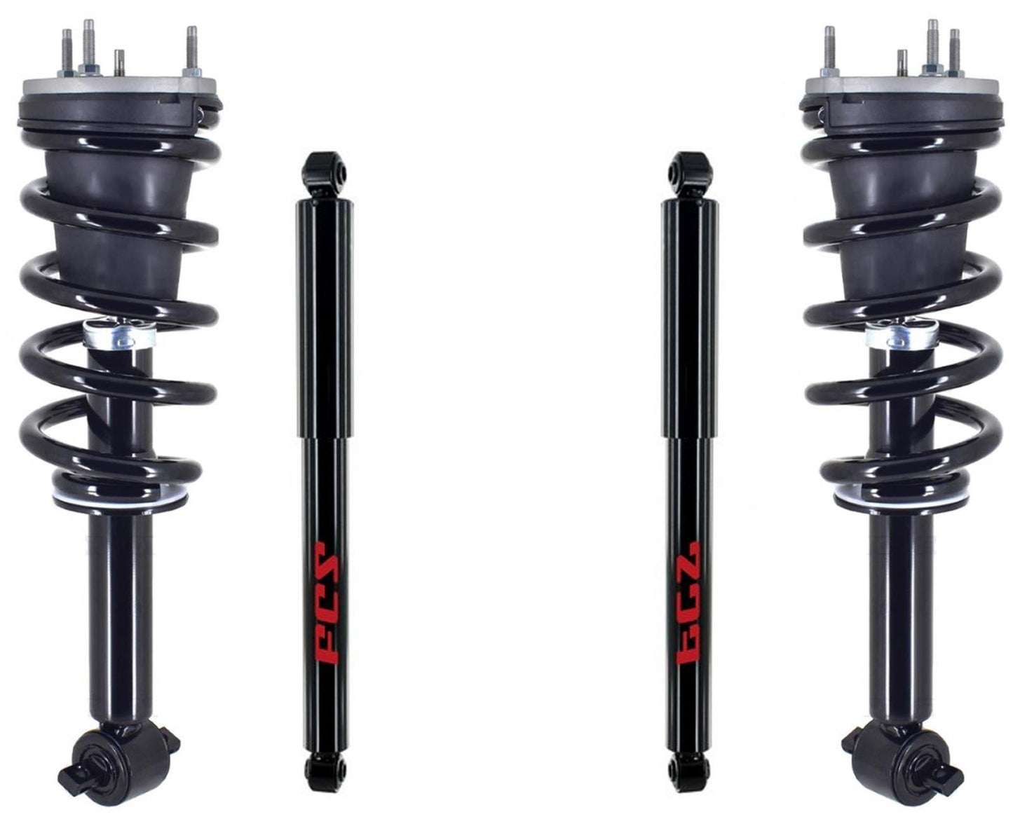 Front Complete Struts & Rear Shocks For Silverado 1500 2019-2023 4 Wheel Drive