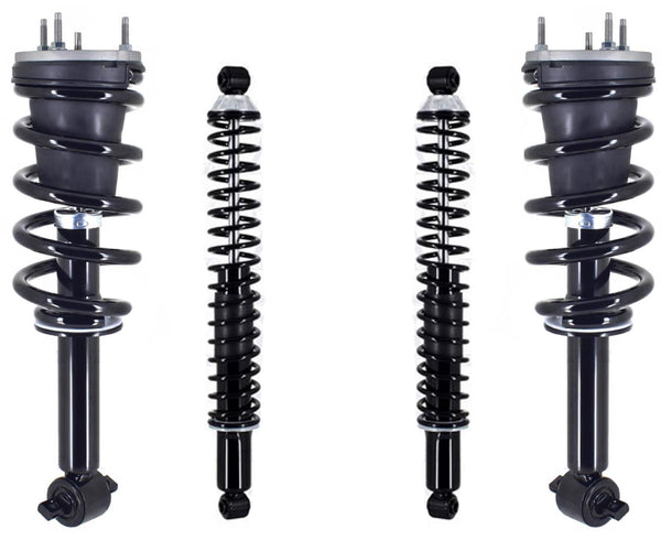 Front Struts & Rear Shocks W/ Coil Spring For Sierra 1500 19-2023 4 Wheel Drive