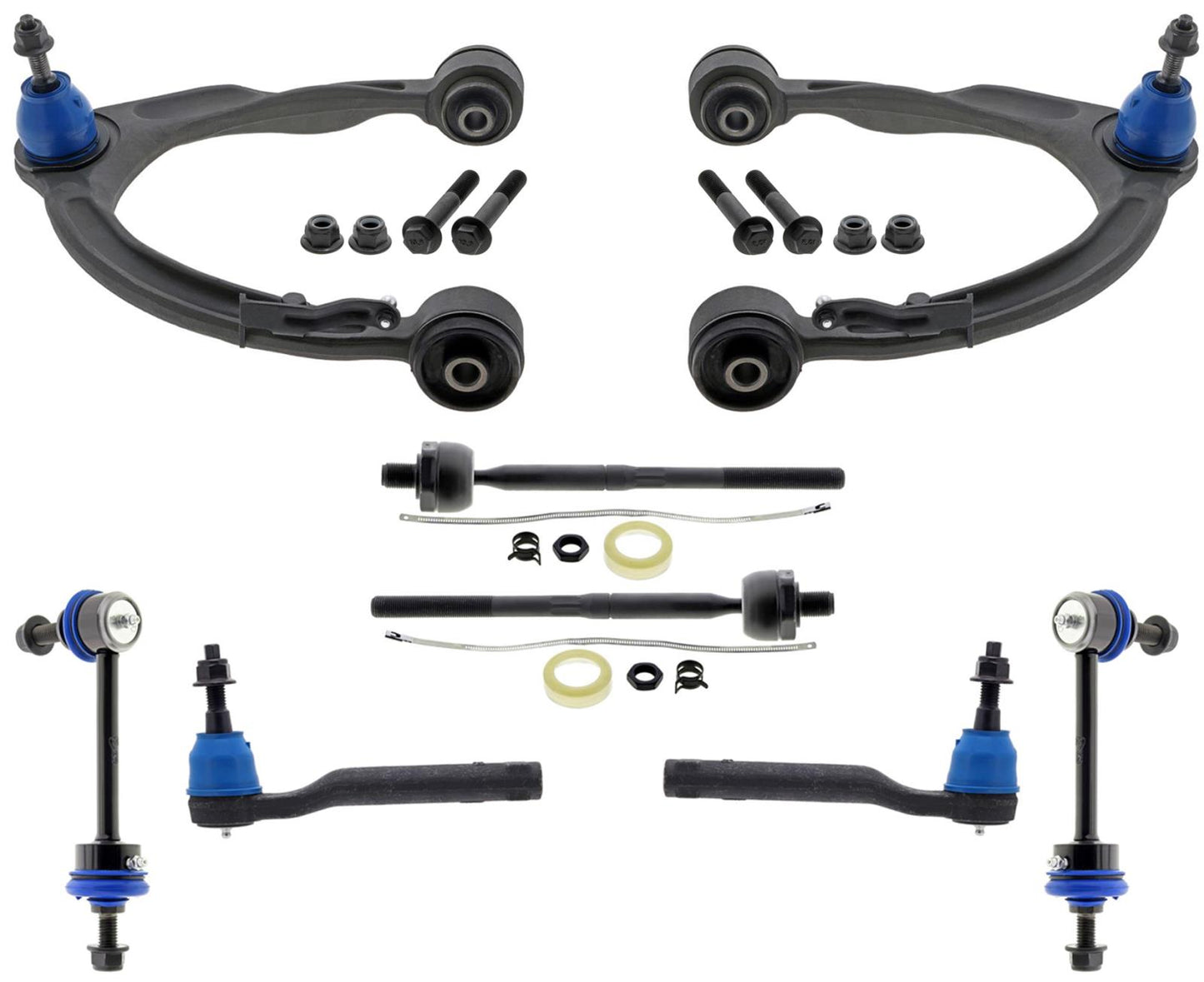 Front Upper & Lower Control Arms Tie Rods & Links For F-150 Raptor 2017-2020