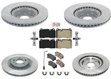 F&R Coated Disc Brake Rotors Pads For Porsche Macan 2015-2020 w/ 345MM Rotors
