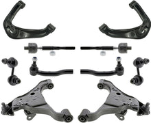 Front Upper Lower Control Arms Tie Rods & Links For Nissan Frontier 2021-2025