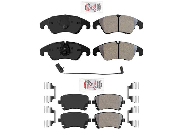 Front & Rear Disc Brake Pads Set For Audi S4 2012-2016 with 345MM Rotors