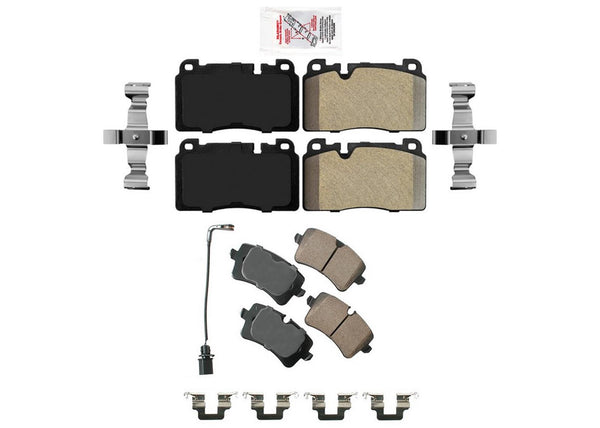 Front & Rear Disc Brake Pads Set For Porsche Macan 2015-2020 w/ 345MM Rotors