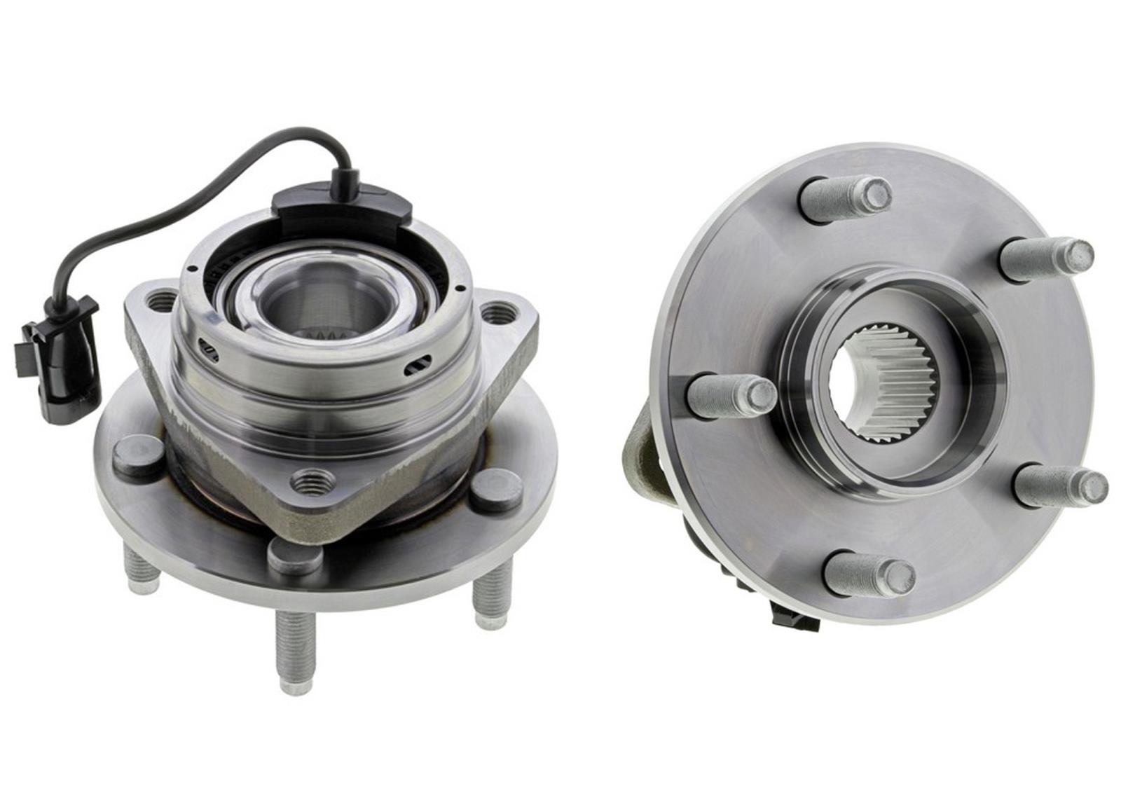 2 Ft Wheel Hub Bearings for Chevrolet Malibu 2004-12 W/ 4 Wheel Anti-Lock Brakes