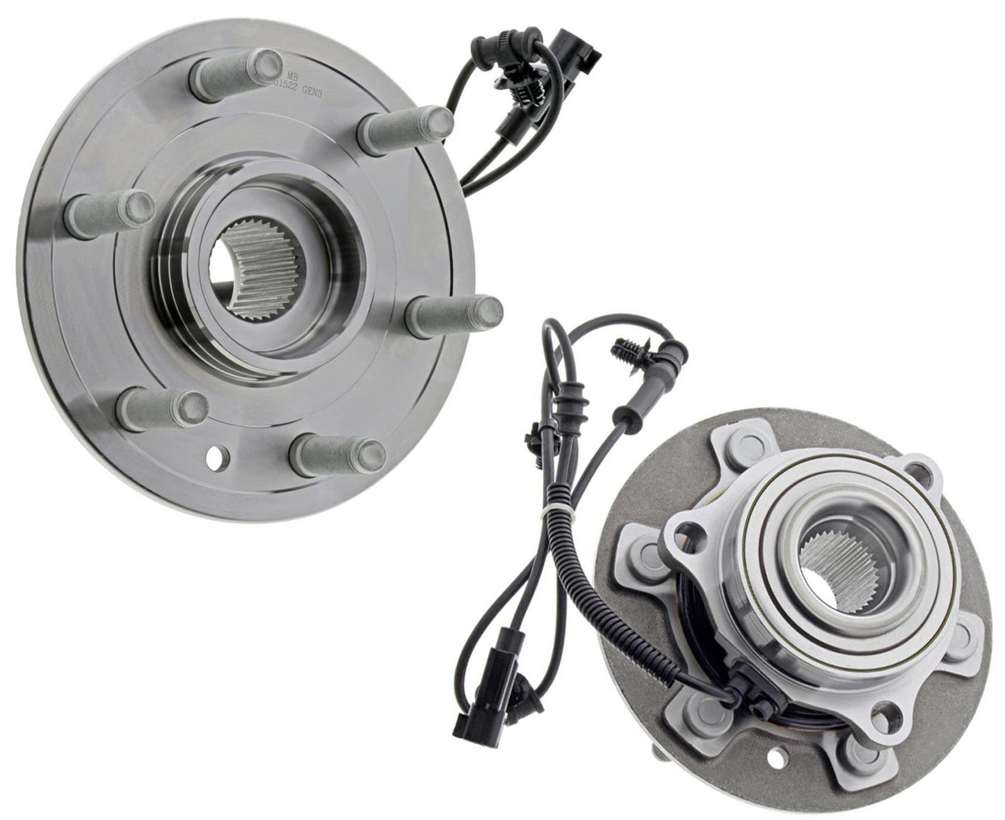 One Front Wheel Hub Bearing For RAM 1500 19-24 4 Wheel Drive W/ 22 Inch Wheels