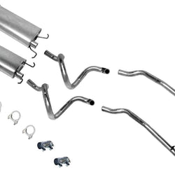 Dual Muffler Dual Tail Pipe for Lincoln Town Car 1995 1996 1997 4.6L