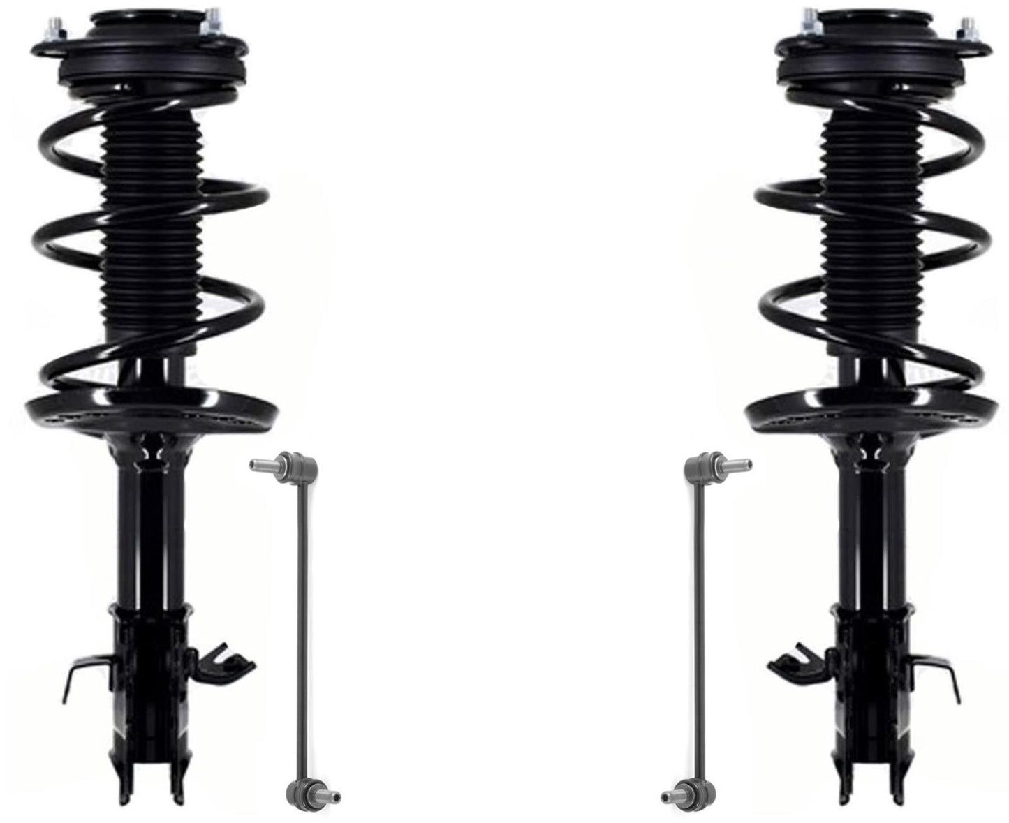 Front Complete Struts Assembly & Sway Bar Links For Subaru Impreza 2017 18 2019 - Photo 1