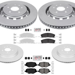 Front & Rear Rotors & Heavy Duty Pads For Explorer 2013-2019 Police Package