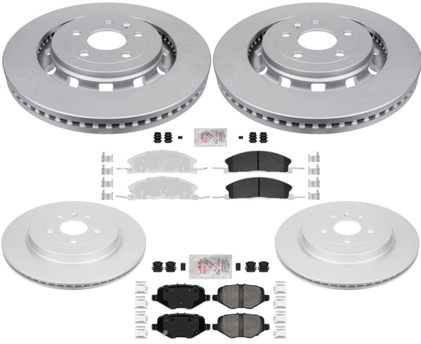 Front & Rear Rotors & Heavy Duty Pads For Explorer 2013-2019 Police Package