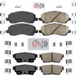 Front & Rear Brake Pads For Mitsubishi Outlander 2017-2021 W/ Electric Parking