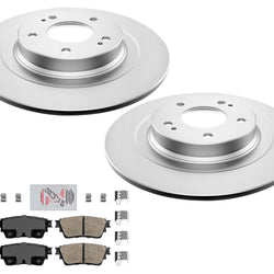 Rear Coated Rotors & Pads For Outlander 2017-2021 W/ Electric Parking Brake