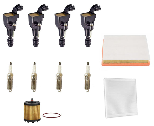 Ignition Coils Spark Plugs Air Cabin Oil Filter For Buick Lacrosse 2.4L 10-2016
