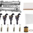 Engine Valve Cover Ignition Coils Tune Up Kit For Buick Verano 2.4L 2012-2017
