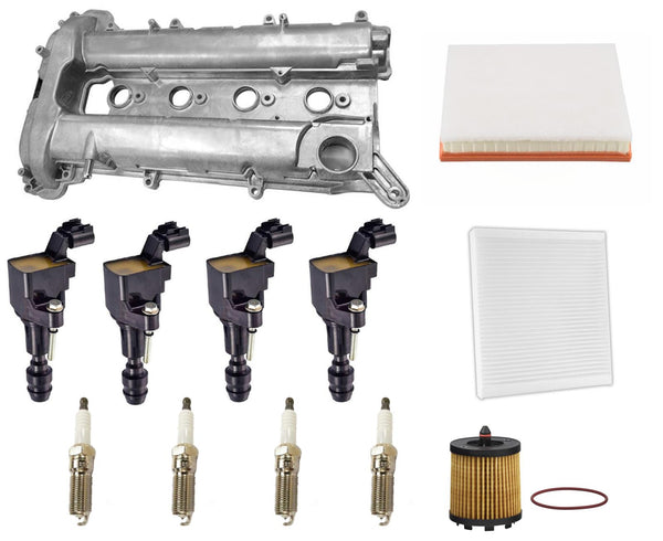 Engine Valve Cover Ignition Coils Tune Up Kit For Buick Verano 2.4L 2012-2017