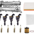 Engine Valve Cover Ignition Coils Tune Up Kit For Buick Lacrosse 2.4L 2010-2016