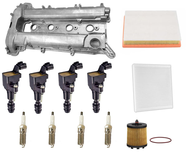Engine Valve Cover Ignition Coils Tune Up Kit For Buick Lacrosse 2.4L 2010-2016
