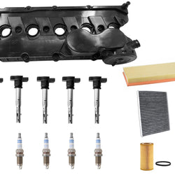 Engine Valve Cover Ignition Coils Tune Up Kit For Volkswagen Beetle 2.5L 06-10