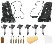 Engine Valve Covers Ignition Coils Tune Up Kit For Cadillac CTS 3.0L 2010-2012