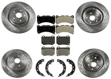 Drilled Front & Rear Disc Brake Rotors Brake Pads for Subaru WRX STi 2018-2021