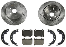 Drilled Rear Disc Brake Rotors Disc Brake Pads for Subaru WRX STi 2018-2021