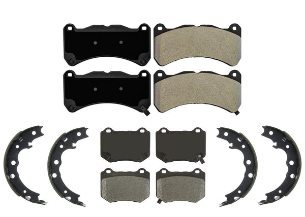 Front & Rear Ceramic Disc Brake Pads for Subaru WRX STi 2018 2019 2020 2021