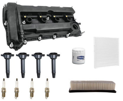 Engine Valve Cover Ignition Coils Tune Up Kit For Dodge Journey 2.4L 2009-2019