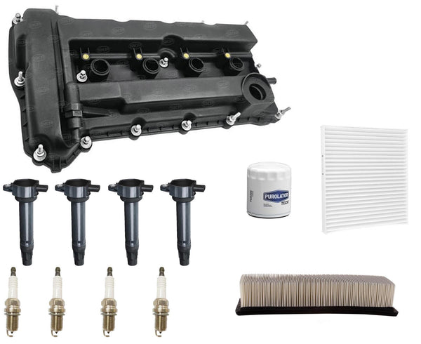 Engine Valve Cover Ignition Coils Tune Up Kit For Dodge Journey 2.4L 2009-2019