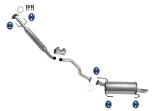 Silenciador del tubo de extensión del sistema de escape para Nissan Juke 11-15 1.6L FWD