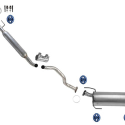 Exhaust System Exten Pipe Muffler Front Wheel Drive 11-16 for Nissan Juke 1.6L