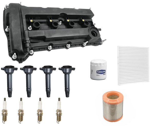 Engine Valve Cover Ignition Coils Tune Up Kit For Jeep Compass 2.4L 2011-2017