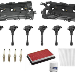 Engine Valve Covers Ignition Coils Tune Up Kit For Infiniti FX35 3.5L 2009-2012