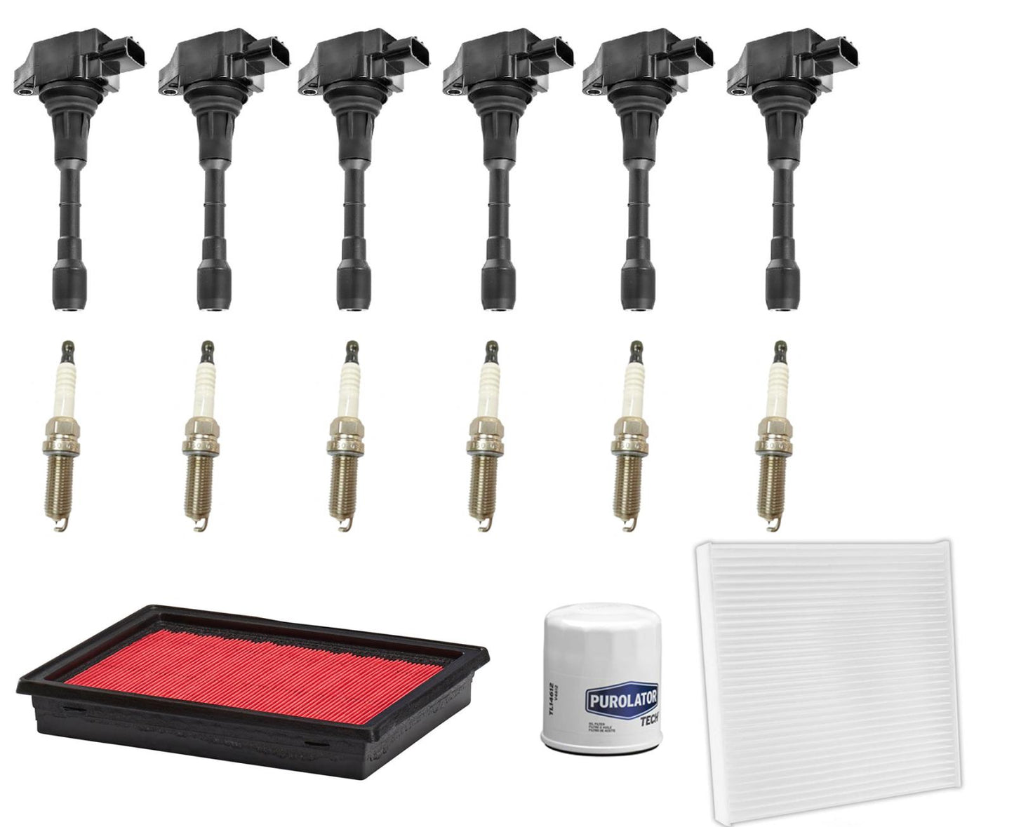 Direct Ignition Coils Spark Plugs Tune Up Kit For Infiniti Q70 3.5L 2014-2018