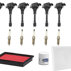 Direct Ignition Coils Spark Plugs Tune Up Kit For Infiniti Q70 3.5L 2014-2018