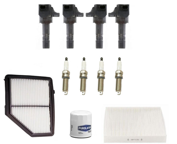 Ignition Coils Iridium Spark Plugs Tune Up Kit For Honda HR-V 1.8L 2016-2022