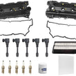Engine Valve Covers Ignition Coils Tune Up Kit For Infiniti M35 3.5L 2006-2008