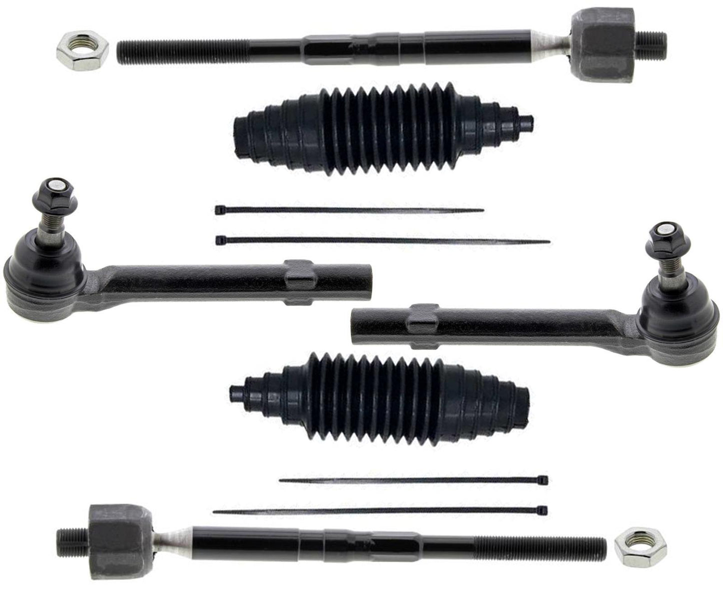 Mevotech Front Inner & Outer Tie Rods For 2016 18 2019 2020 2021 Mazda CX3 CX-3