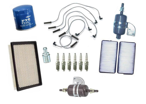 Wires Spark Plugs Air Gas Cabin Filters for Chevrolet Venture Van 3.4L 00-05