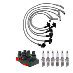 Ignition Wires Spark Plugs Horizontal Coil Pack For Ford Ranger 3.0L 1998-2000