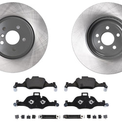 Coated Front Disc Brake Rotors Disc Brake Pads for BMW X5 2019-2023 3.0L 348MM