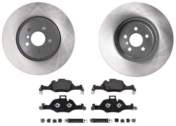 Coated Front Disc Brake Rotors Disc Brake Pads for BMW X5 2019-2023 3.0L 348MM