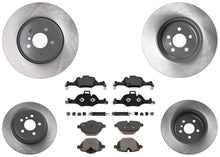 Coated Front & Rr Disc Brake Rotors Disc Brake Pads for BMW X5 19-23 3.0L 348MM