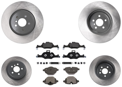 Coated Front & Rr Disc Brake Rotors Disc Brake Pads for BMW X5 19-23 3.0L 348MM