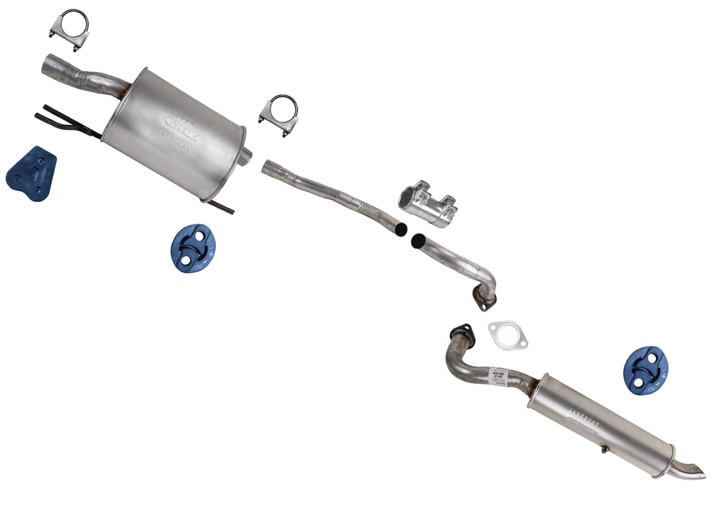 Weld on Muffler Pipe Resonator for KIA Soul 2014 2015 2016 2017 2018 2019 2.0L