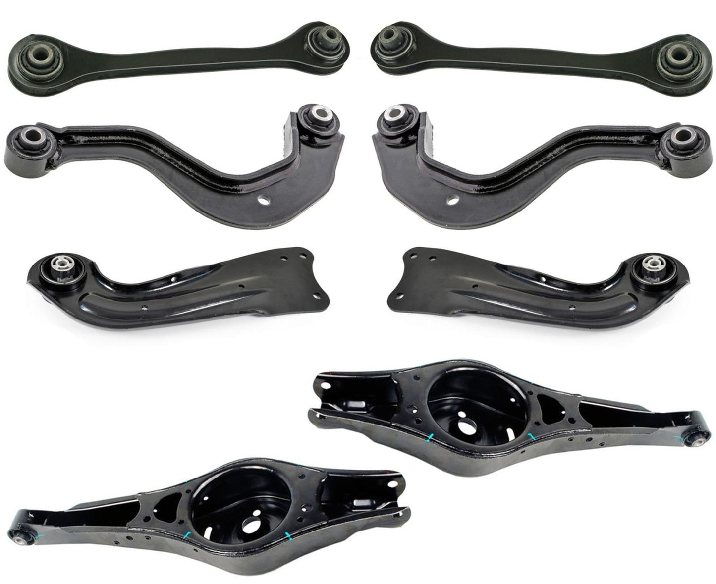 Rear Upper and Lower Lateral & Trailing Control Arms For Volkswagen Jetta 07-18